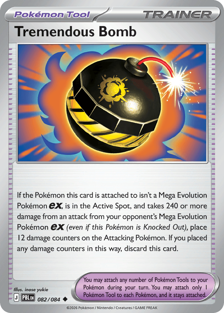 Carta Pokémon Tremendous Bomb 82