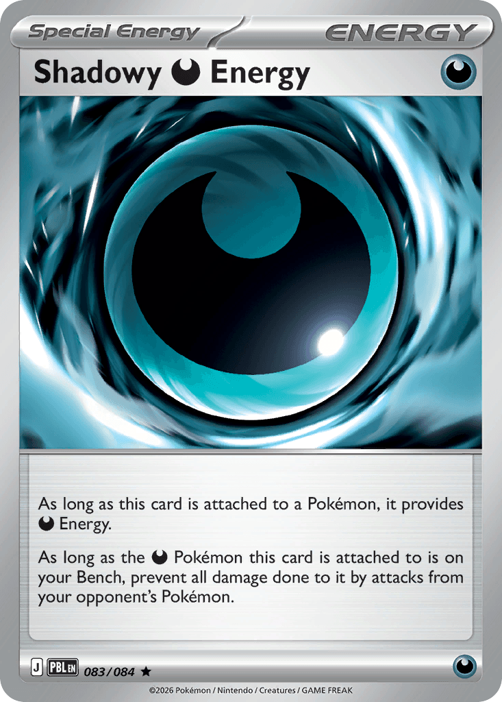 Carta Pokémon Shadowy Darkness Energy 83