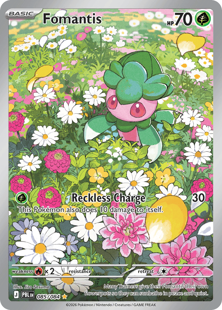 Carta Pokémon Fomantis 85