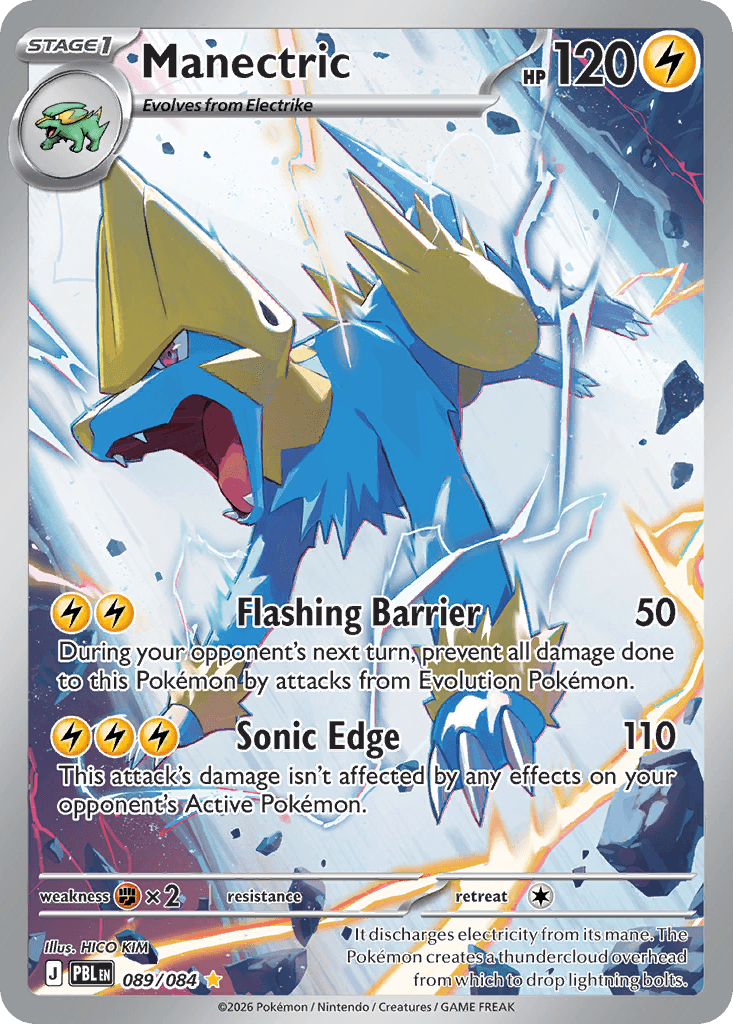 Carta Pokémon Manectric 89