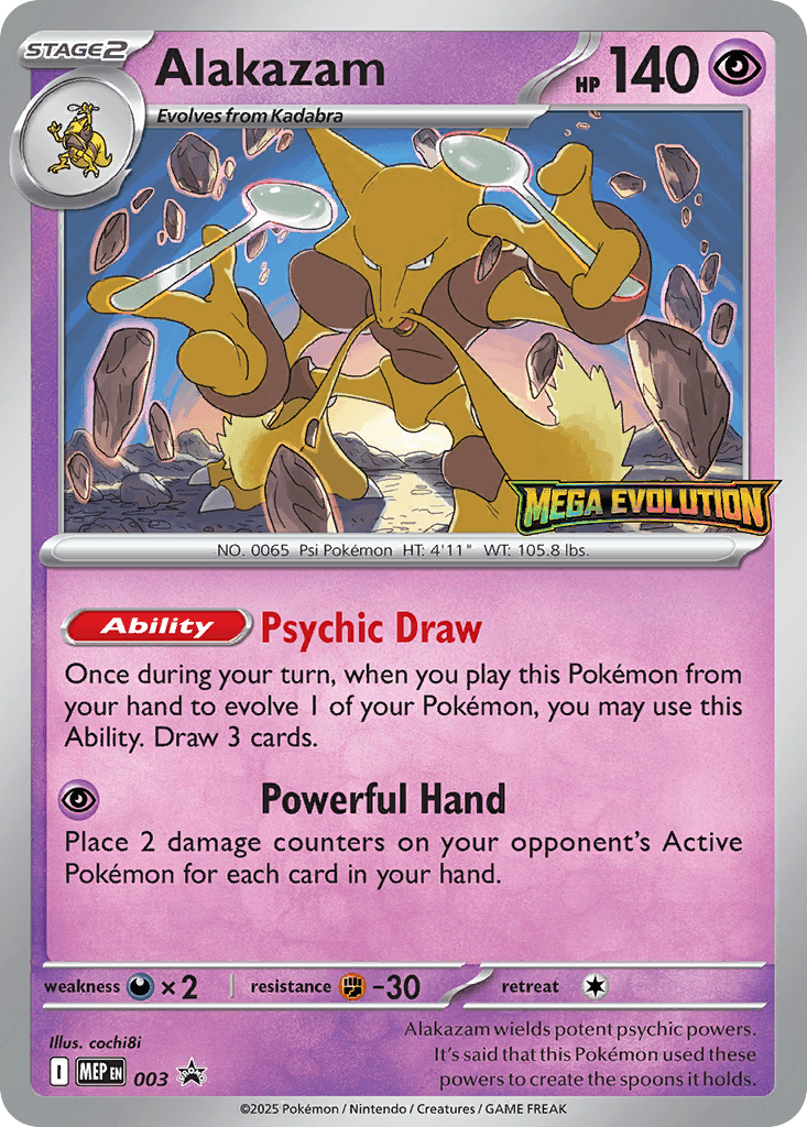 Carta Pokémon Alakazam 003