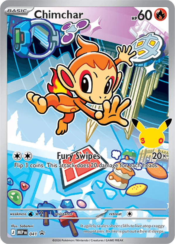 Carta Pokémon Chimchar 041