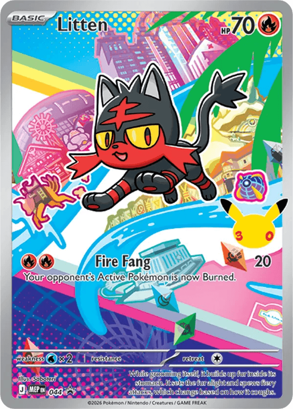 Carta Pokémon Litten 044
