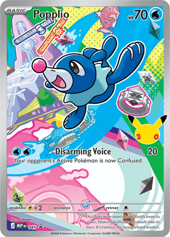 Carta Pokémon Popplio 045