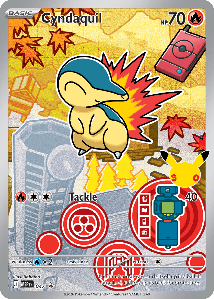 Carta Pokémon Cyndaquil 047