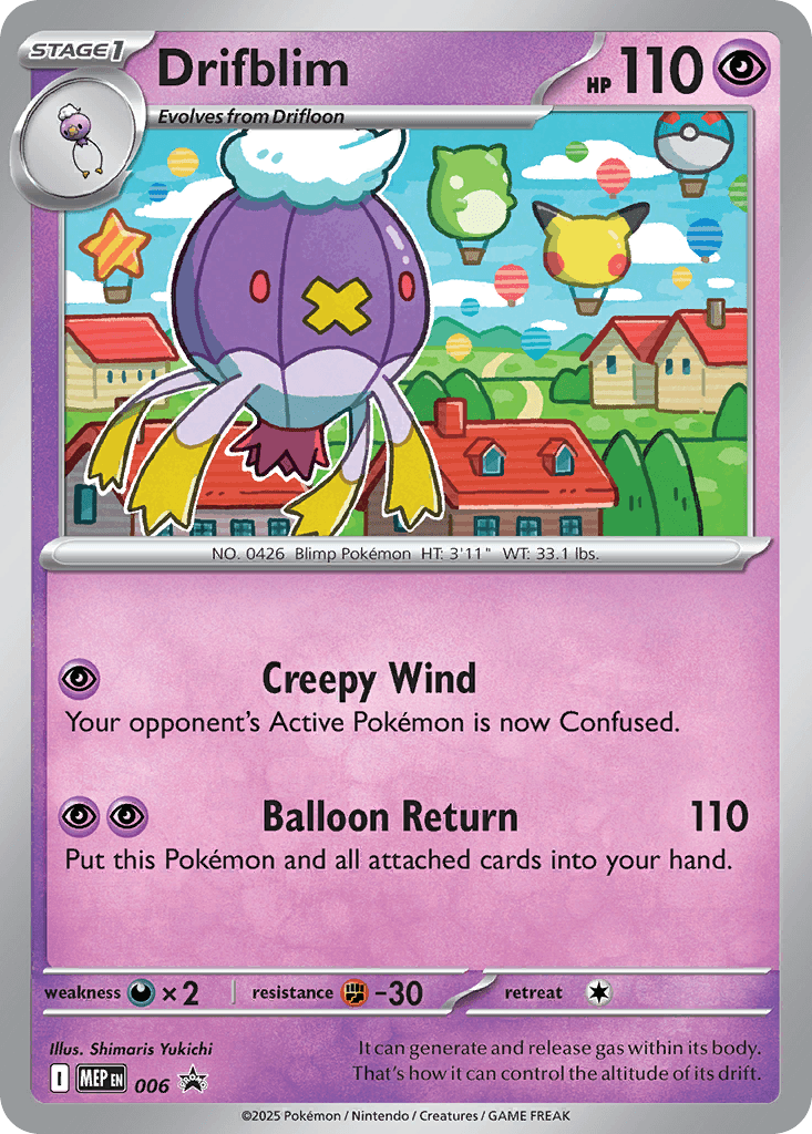 Carta Pokémon Drifblim 006