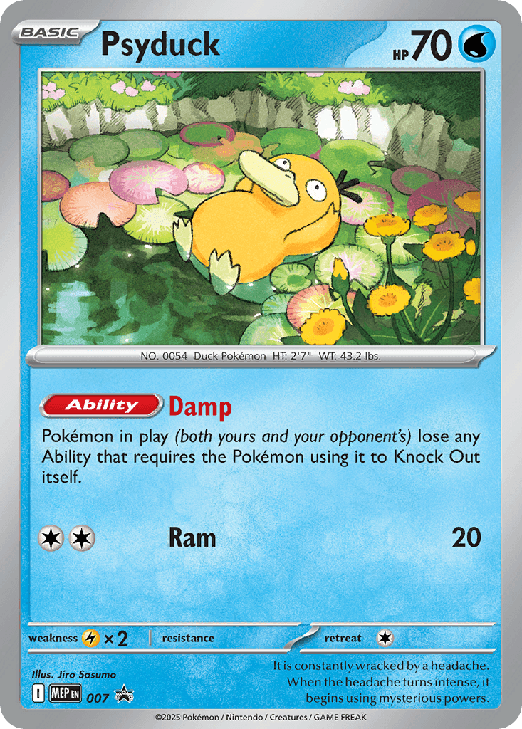 Carta Pokémon Psyduck 007