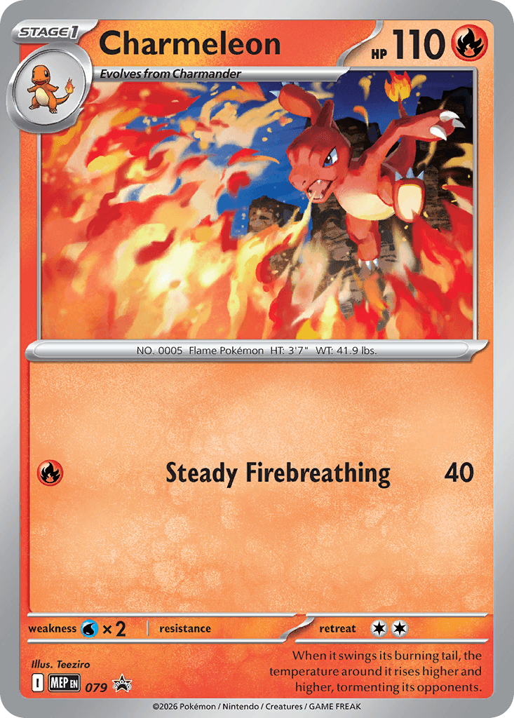 Carta Pokémon Charmeleon