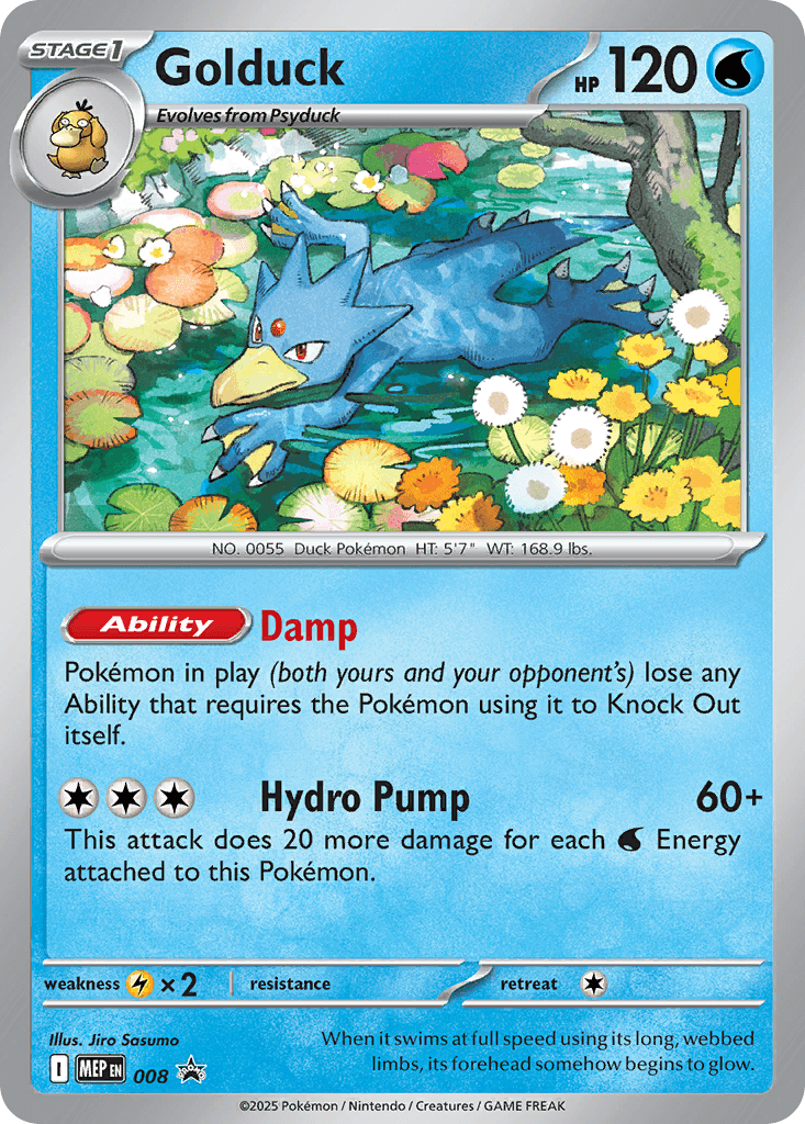 Carta Pokémon Golduck 008