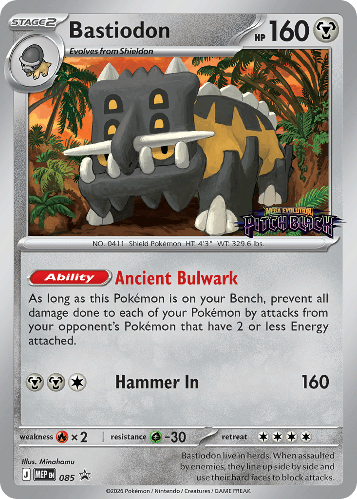 Carta Pokémon Bastiodon 085