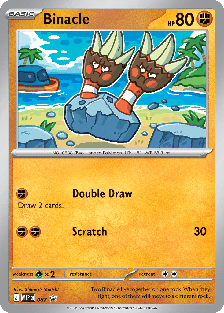 Carta Pokémon Binacle 087