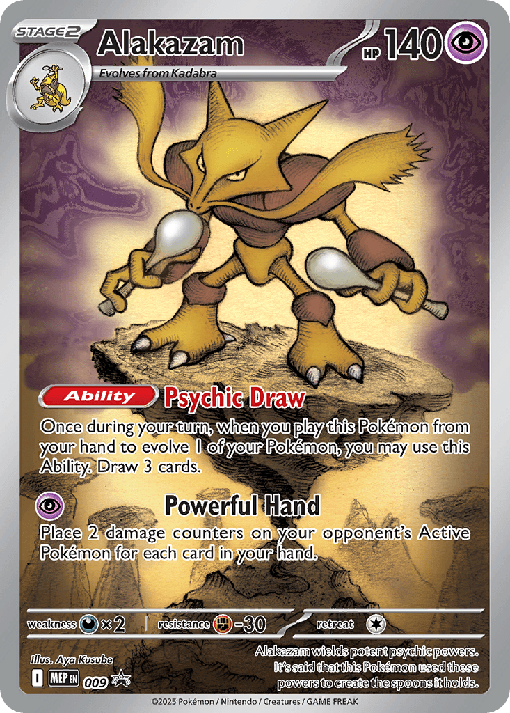 Carta Pokémon Alakazam 009