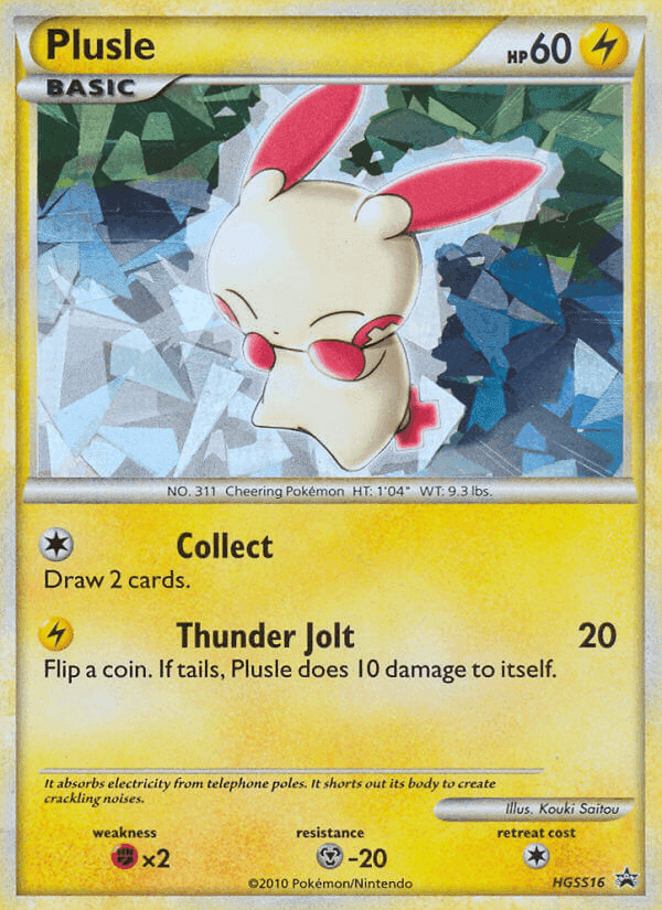 Carta Pokémon Plusle HGSS16