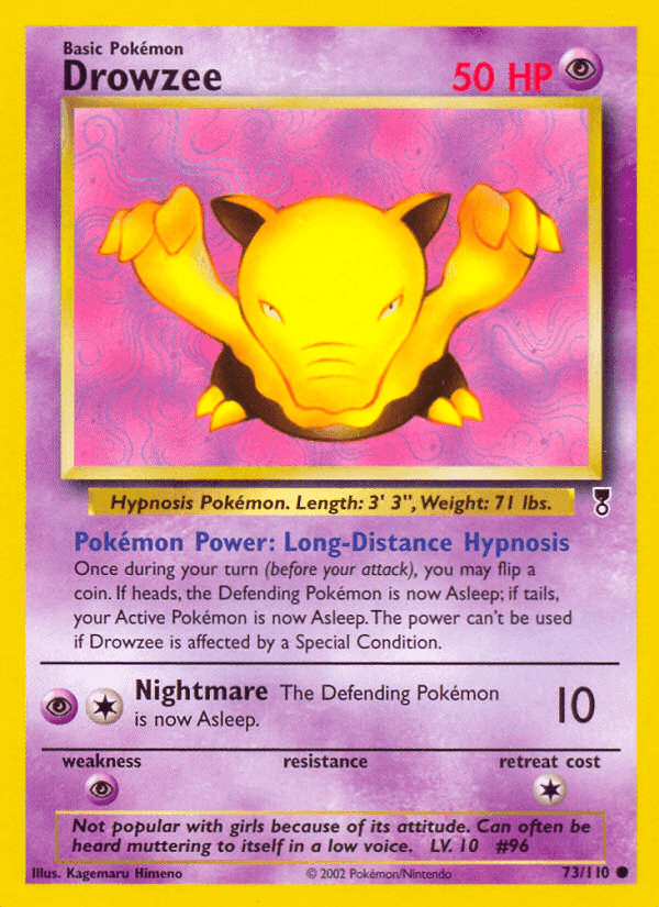 Carta Pokémon Drowzee 73