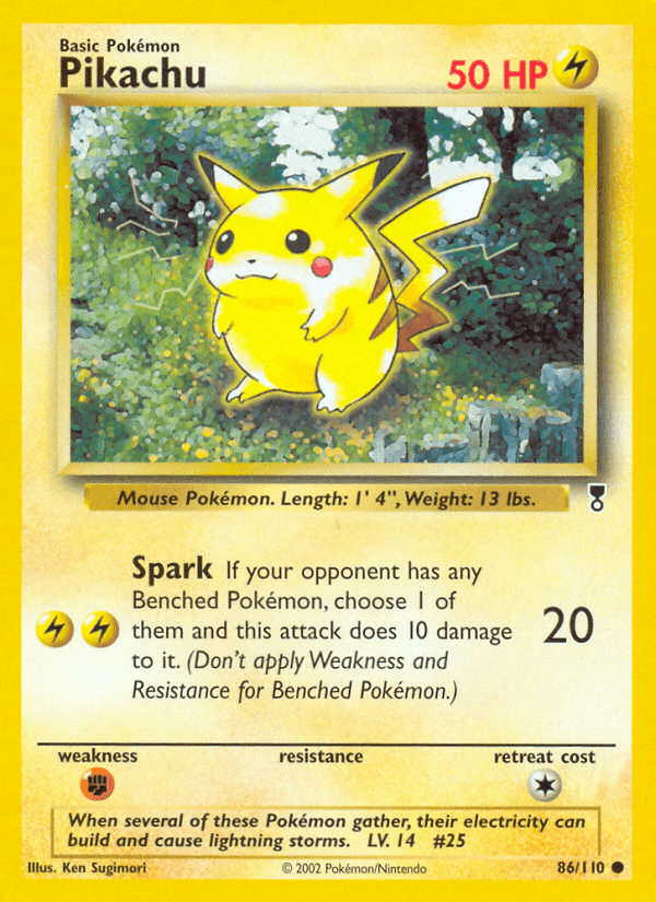 Carta Pokémon Pikachu