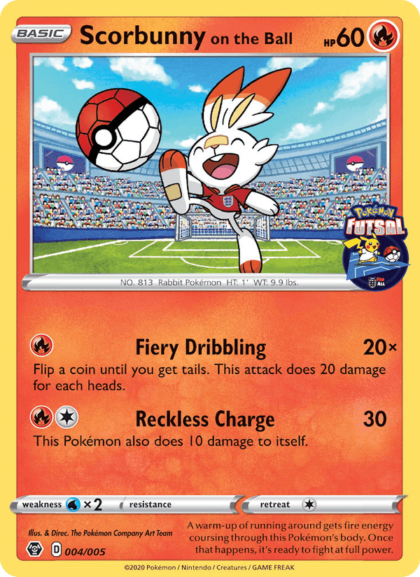 Carta Pokémon Scorbunny on the Ball 4