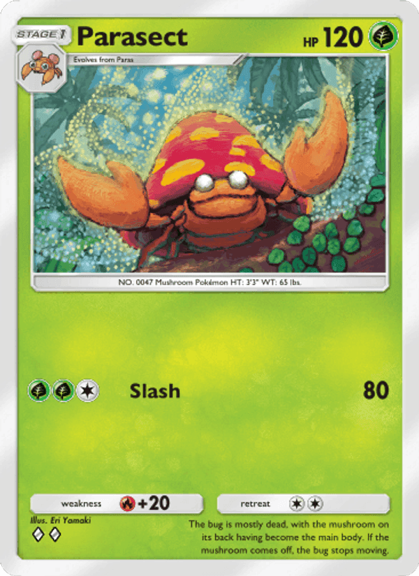 Carta Pokémon Parasect 015