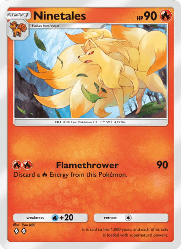 Carta Pokémon Ninetales 038