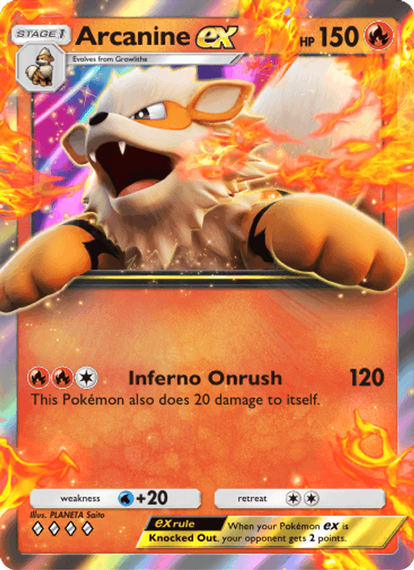 Carta Pokémon Arcanine ex 041