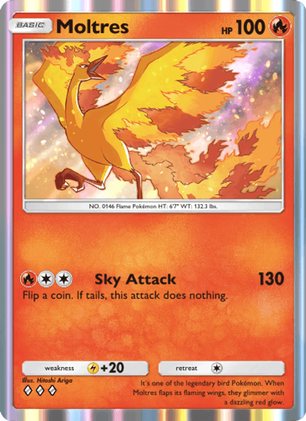 Carta Pokémon Moltres 046