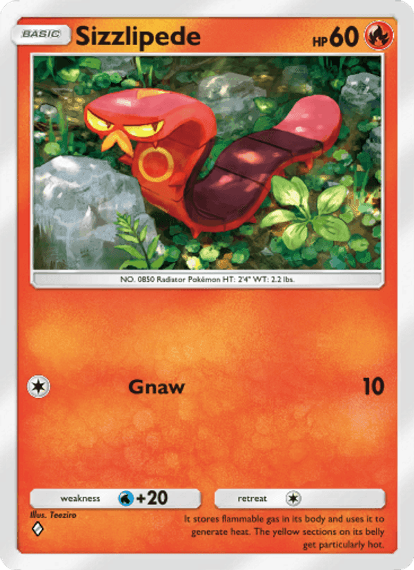 Carta Pokémon Sizzlipede 051 de A1
