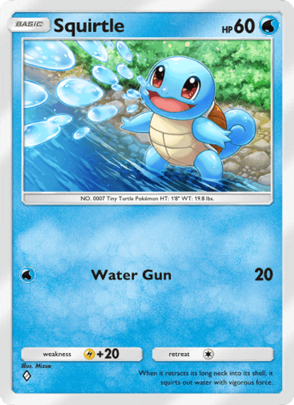 Carta Pokémon Squirtle 053