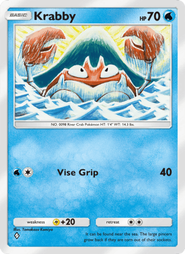 Carta Pokémon Krabby 068