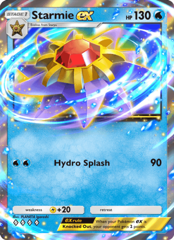 Carta Pokémon Starmie ex 076