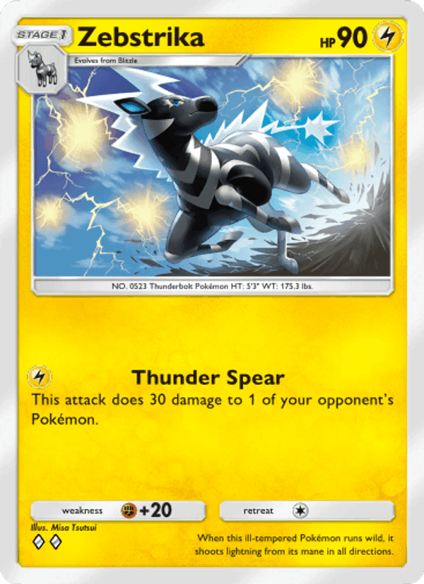Carta Pokémon Zebstrika 106