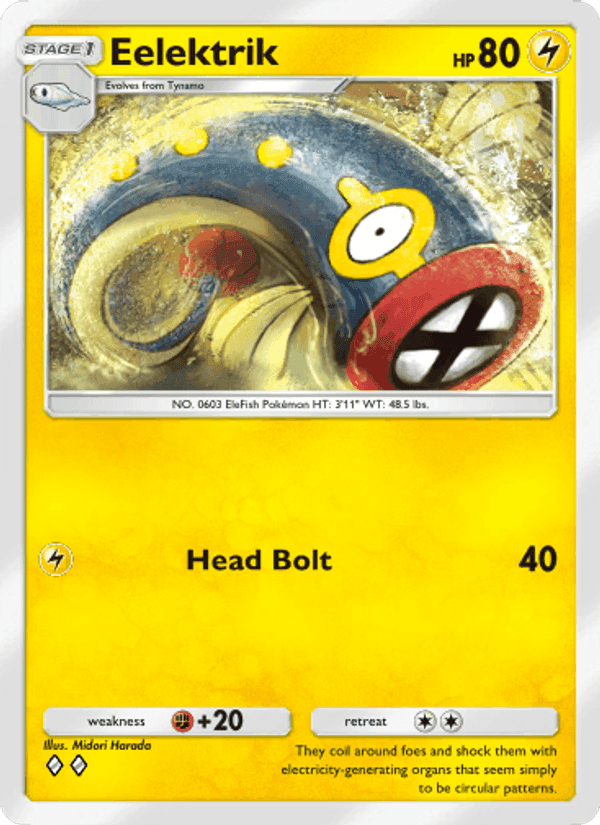 Carta Pokémon Eelektrik 108