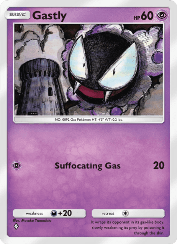 Carta Pokémon Gastly 120