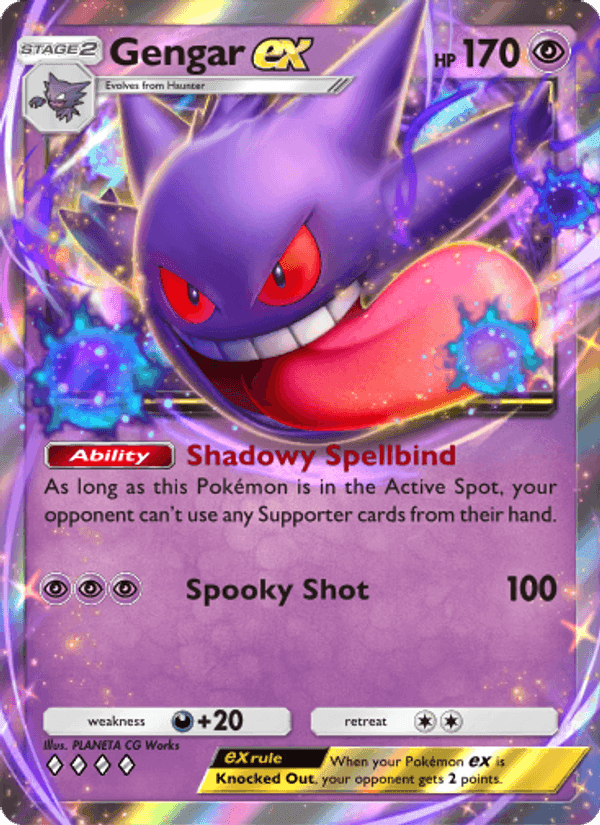 Carta Pokémon Gengar ex 123