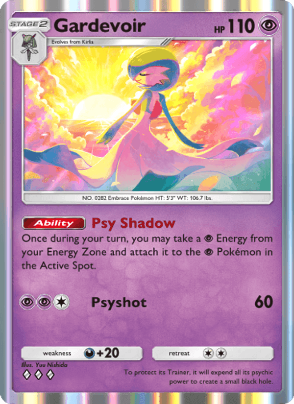 Carta Pokémon Gardevoir 132
