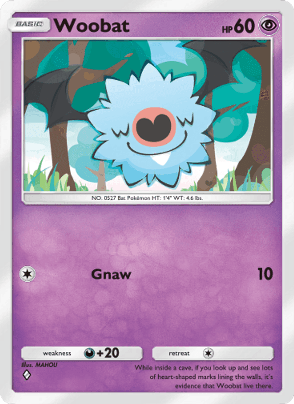 Carta Pokémon Woobat 133