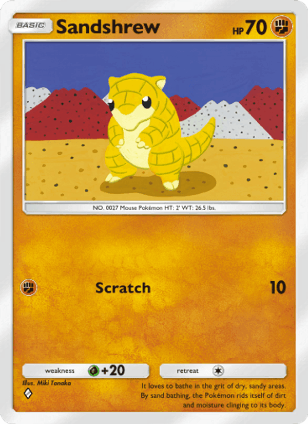 Carta Pokémon Sandshrew 137