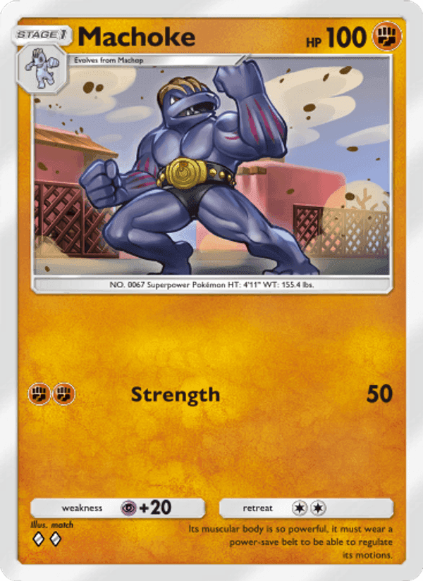 Carta Pokémon Machoke 144