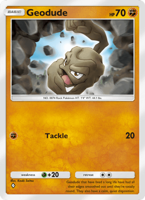 Carta Pokémon Geodude 147