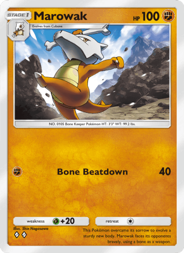 Carta Pokémon Marowak 152