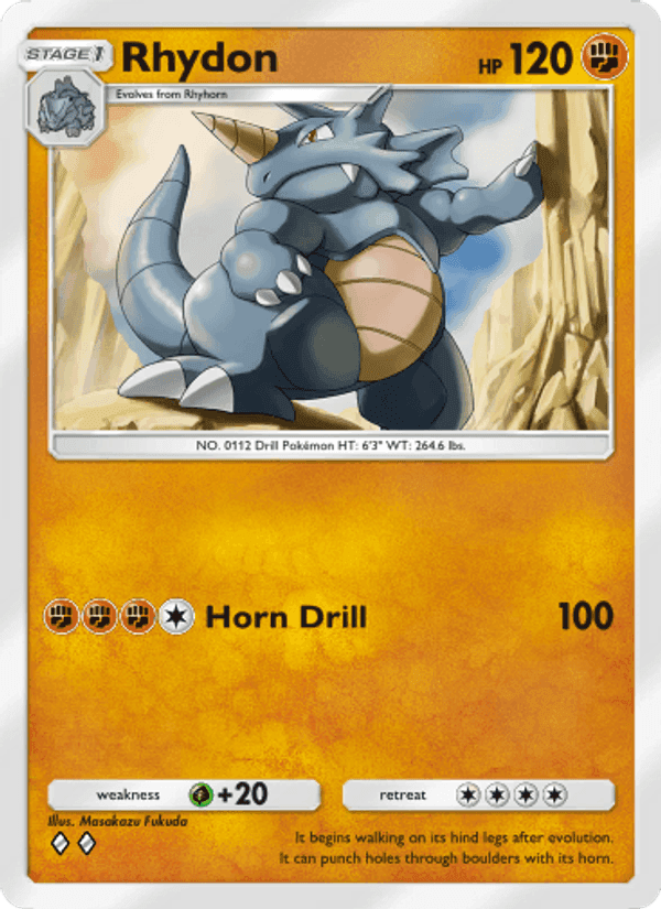 Carta Pokémon Rhydon 157