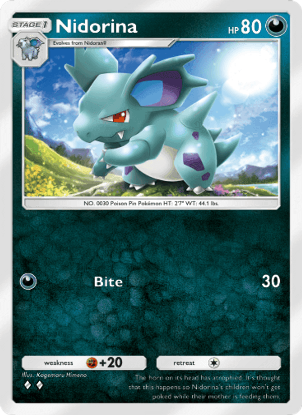 Carta Pokémon Nidorina 167