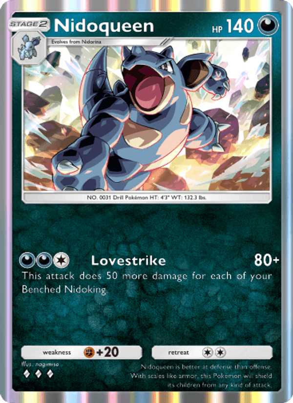 Carta Pokémon Nidoqueen 168