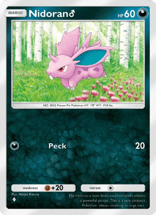 Carta Pokémon Nidoran♂ 169