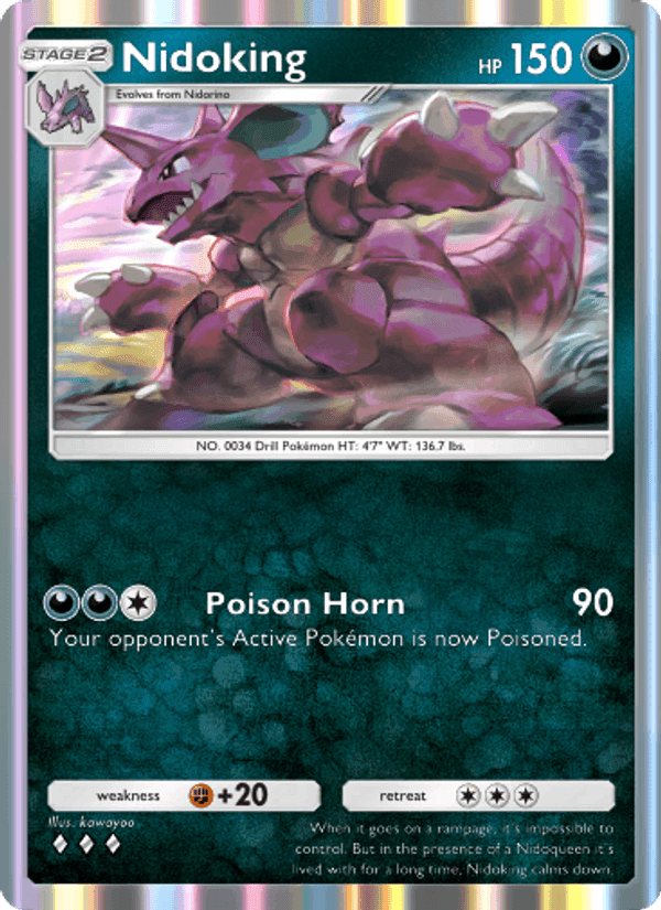 Carta Pokémon Nidoking 171