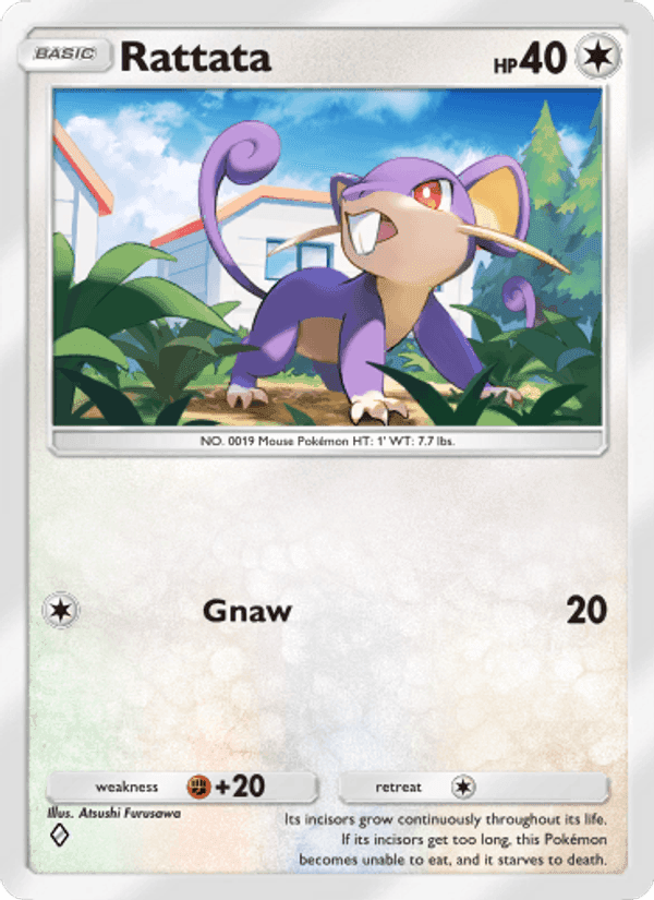 Carta Pokémon Rattata 189
