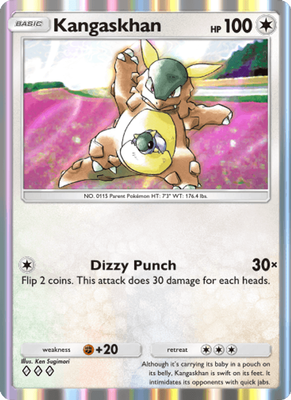 Carta Pokémon Kangaskhan 203
