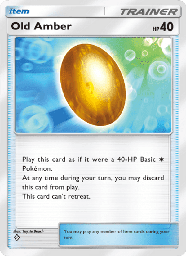 Carta Pokémon Old Amber 218 de A1