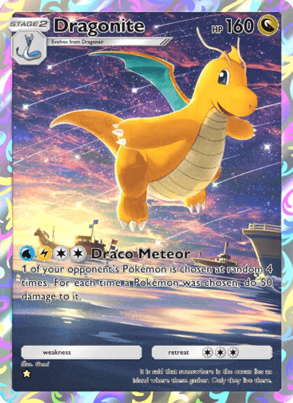 Carta Pokémon Dragonite 244 de A1