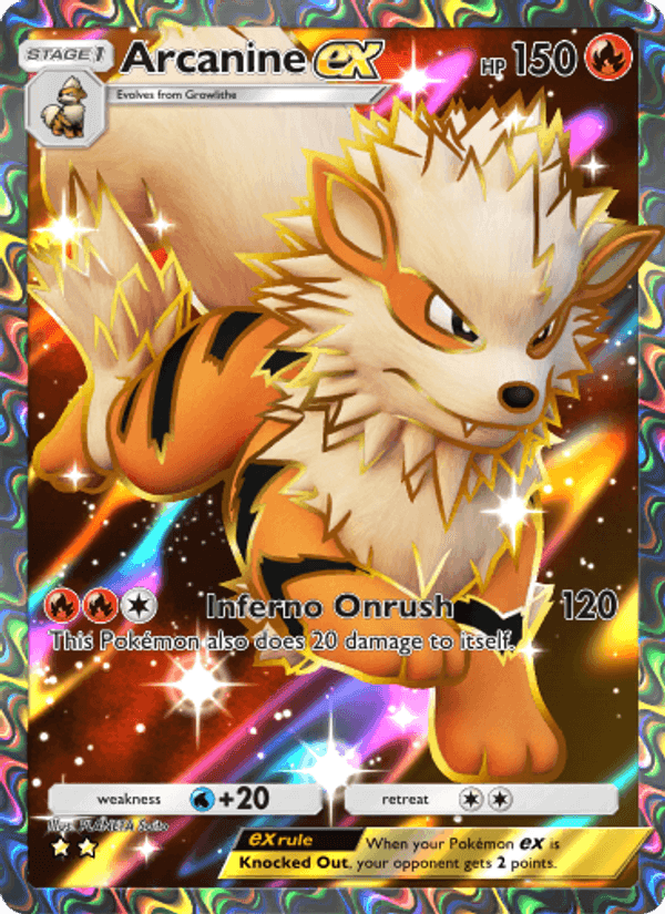 Carta Pokémon Arcanine ex 254