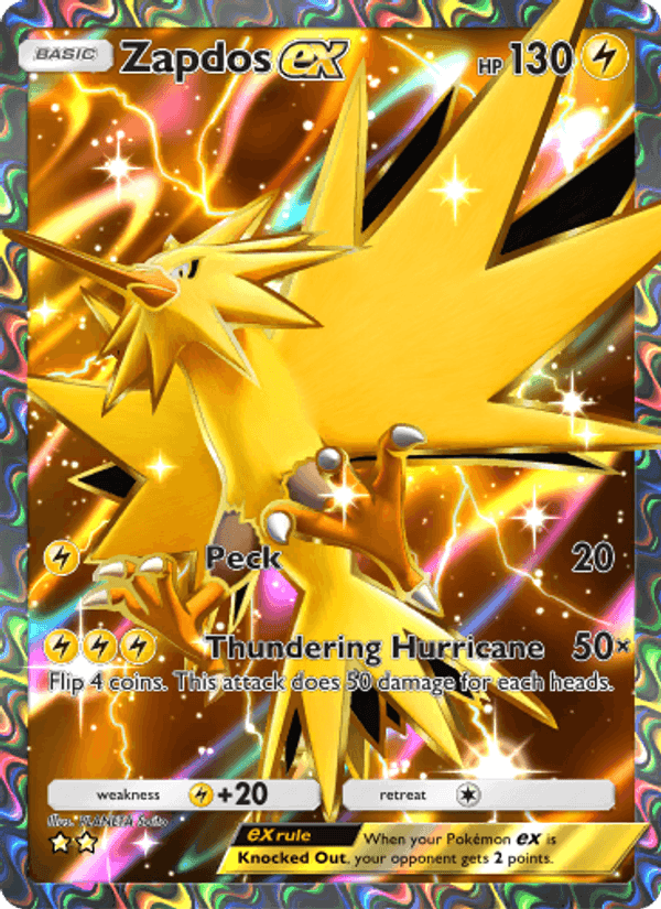 Carta Pokémon Zapdos ex 260