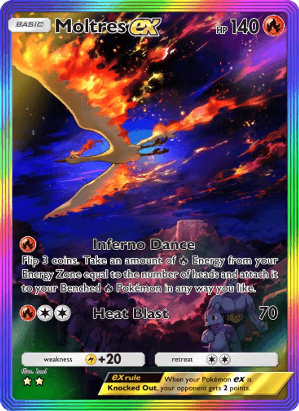 Carta Pokémon Moltres ex 274
